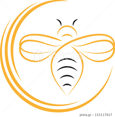 Bee, bumblebee, animal, insect, logo, icon, illustration Bee, bumblebee, animal, insect, logo, icon, illustration 133117917