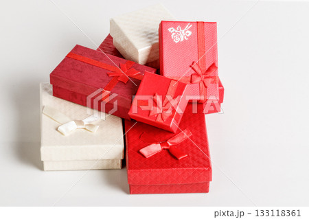 gift boxes on white background 133118361