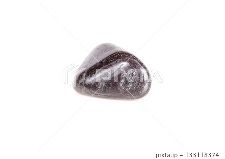 Macro mineral stone jasper on a white background 133118374