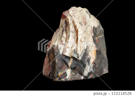 macro stone mineral jasper on black background macro stone mineral jasper on black background 133118526