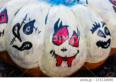 Beautiful pumpkins for halloween 133118690