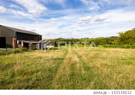 Parfondeval, Vervins, Aisne, Hauts-de-France, Grand-Est, France, August, 28th, 2025, Sunlit rural Parfondeval, Vervins, Aisne, Hauts-de-France, Grand-Est, France, August, 28th, 2025, Sunlit rural 133119212