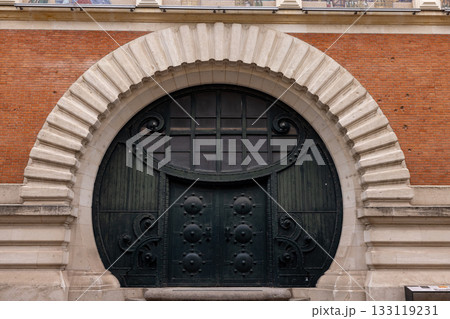 Reims, Marne, Grand-Est, France, August, 28th, 2025, Champagne Area, Detailed historic doorway Reims, Marne, Grand-Est, France, August, 28th, 2025, Champagne Area, Detailed historic doorway 133119231