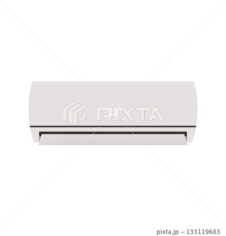 Air Conditioning Split Unit Displaying 22 Degrees Celsius. Transparent Background. Air Conditioning Split Unit Displaying 22 Degrees Celsius. Transparent Background. 133119683