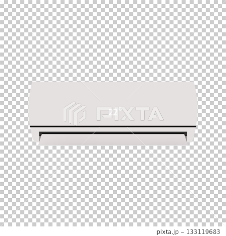 Air Conditioning Split Unit Displaying 22 Degrees Celsius. Transparent Background. Air Conditioning Split Unit Displaying 22 Degrees Celsius. Transparent Background. 133119683