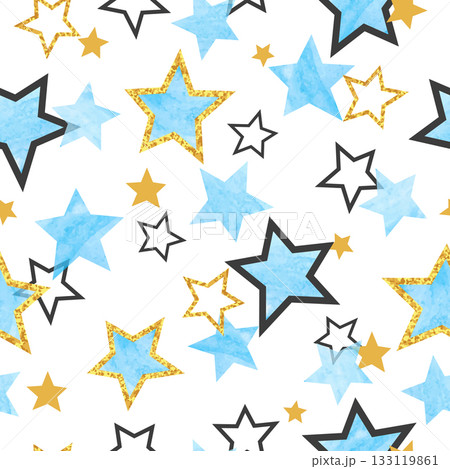 Seamless Stars pattern 133119861