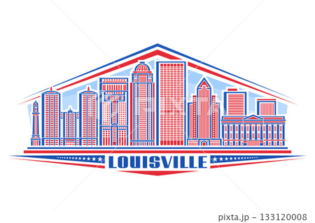 Vector illustration of Louisville 133120008