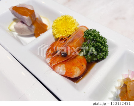 中華料理 前菜の海老 133122451