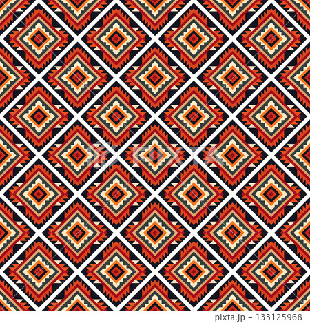 seamless tribal ethnic pattern. geometric vector pattern 133125968
