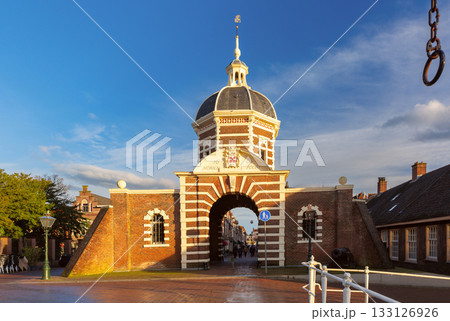 Morspoort city gate in Leiden Netherlands 133126926