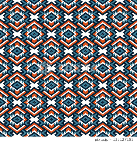 seamless tribal ethnic pattern. geometric vector pattern 133127183