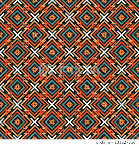 seamless tribal ethnic pattern. geometric vector pattern 133127210