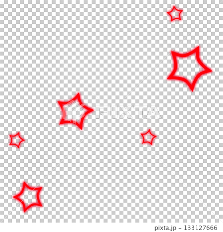 一個簡單可愛的紅色閃亮星星插圖 一個簡單可愛的紅色閃亮星星插圖 133127666