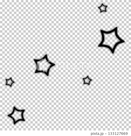 一個簡單可愛的黑色閃亮星星插圖 133127669
