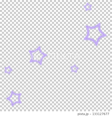 一幅簡單可愛的淺紫色閃亮星星插圖 一幅簡單可愛的淺紫色閃亮星星插圖 133127677
