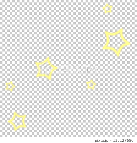 一個簡單可愛的淺黃色閃亮星星插圖 一個簡單可愛的淺黃色閃亮星星插圖 133127680