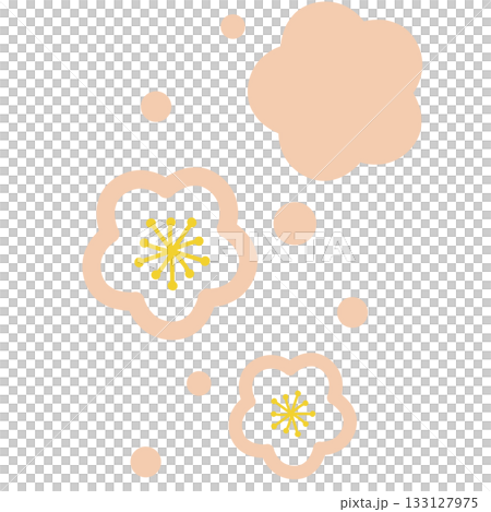 一幅淡橙色花朵的簡單插圖 一幅淡橙色花朵的簡單插圖 133127975