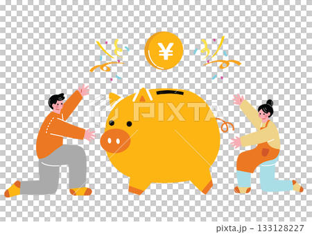 お金を稼ぐ夫婦 133128227