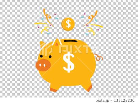 Cute piggy bank illustration Cute piggy bank illustration 133128230