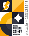 National Lightning Safety Awareness Week. Holiday concept. Template for background, banner, card 133128243