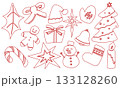 クリスマス装飾のイラスト 133128260