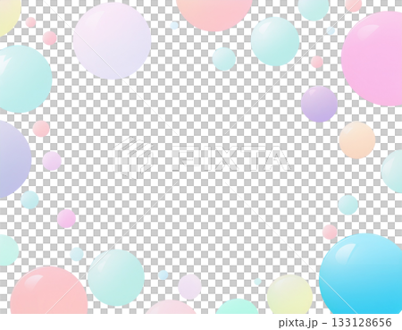 粉彩波點邊框 133128656