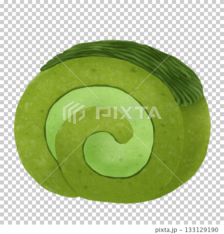 抹茶蒙布朗卷蛋糕插圖 抹茶蒙布朗卷蛋糕插圖 133129190