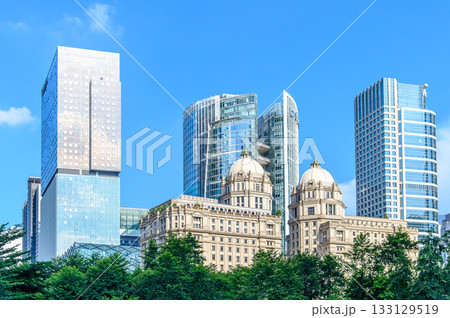 中国にある大都市広州のとても美しい街並み風景 133129519