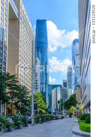 中国にある大都市広州のとても美しい街並み風景 133129526