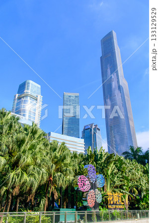 中国にある大都市広州のとても美しい街並み風景 133129529