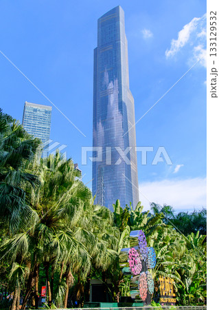 中国にある大都市広州のとても美しい街並み風景 133129532