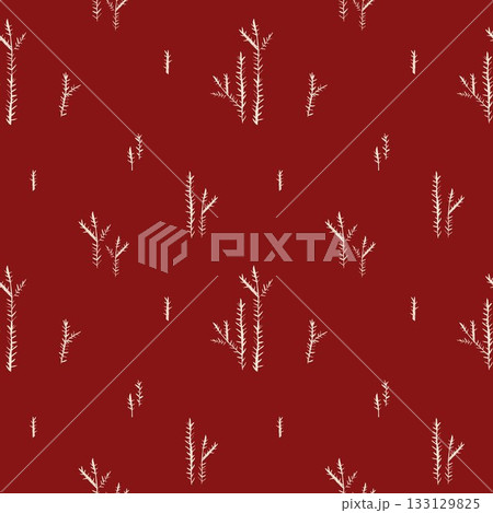 Minimal winter branches seamless pattern in elegant contrast colors for holiday wrapping paper textile design stationery and seasonal branding Minimal winter branches seamless pattern in elegant contrast colors for holiday wrapping paper textile design stationery and seasonal branding 133129825