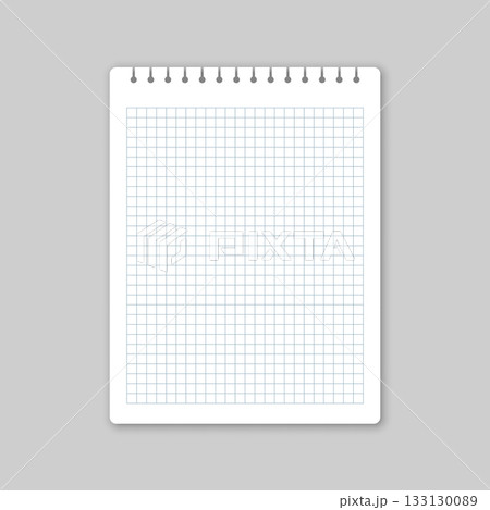 Set of blank sheets notebooks mockup icon in flat style. Paper square grid notebook vector illustration on isolated background. Booklet sign business concept. Set of blank sheets notebooks mockup icon in flat style. Paper square grid notebook vector illustration on isolated background. Booklet sign business concept. 133130089