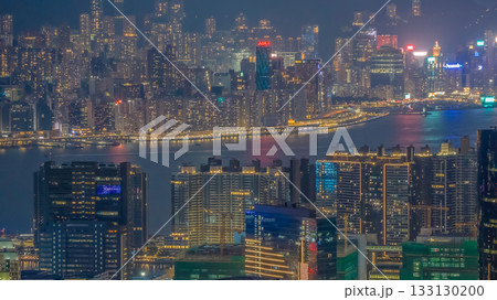Hong Kong and Kowloon Skyline at Twilight Nov 1 2025 Hong Kong and Kowloon Skyline at Twilight Nov 1 2025 133130200