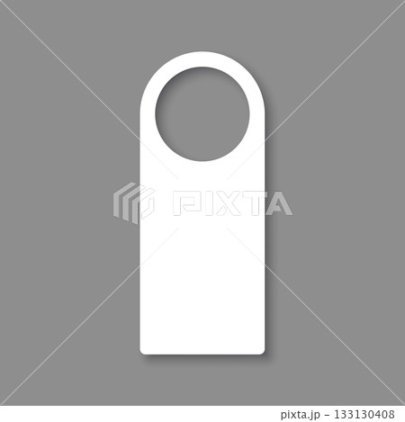 Door hanger icon in flat style. Do not disturb card vector illustration on isolated background. Hotel room sign business concept. Door hanger icon in flat style. Do not disturb card vector illustration on isolated background. Hotel room sign business concept. 133130408