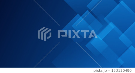 Abstract blue background. Diagonal vector illustration. Gradient layout banner business concept. 133130490