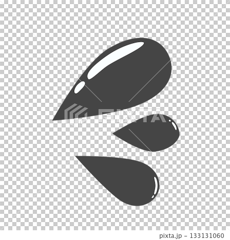 Impatience symbol, water splash icon, simple water drop symbol Impatience symbol, water splash icon, simple water drop symbol 133131060