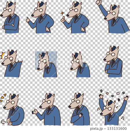 A horse giving a presentation in a suit A horse giving a presentation in a suit 133131600