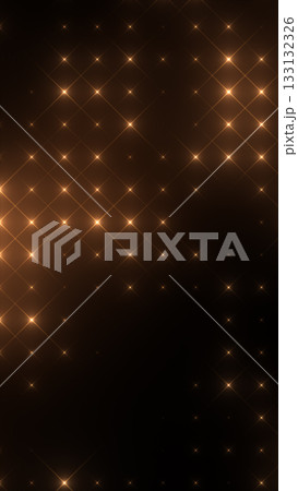 Elegant golden light grid background with glowing star intersections creating a luxurious illuminated design 133132326