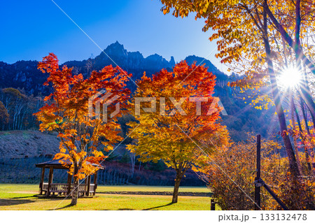 【山梨県】朝の光が眩しい瑞牆山（みずがき山）自然公園・瑞牆山 133132478