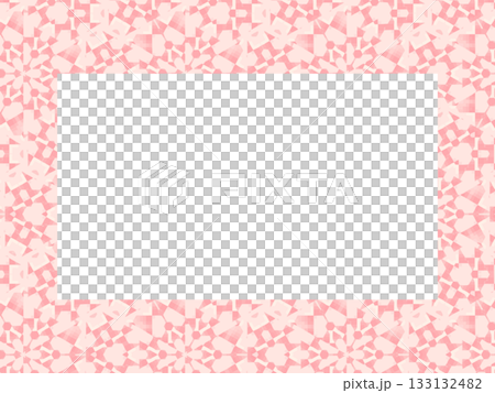 Pink geometric square frame 14 133132482