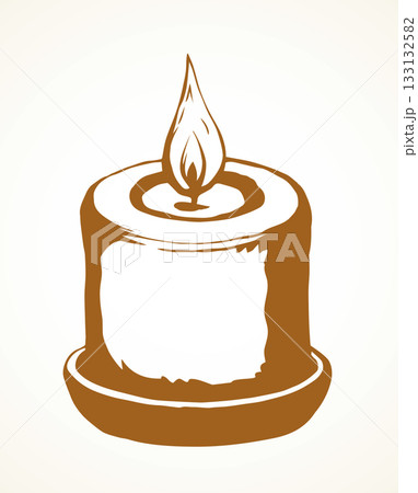 Candle. Vector drawing Candle. Vector drawing 133132582