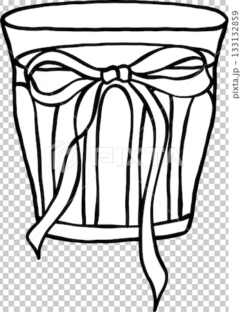 Coquette Drink Coffee Glass with Ribbon Bow Outline Black and white hand drawn Coquette Drink Coffee Glass with Ribbon Bow Outline Black and white hand drawn 133132859