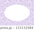 紫の幾何学模様の楕円フレーム15 133132984
