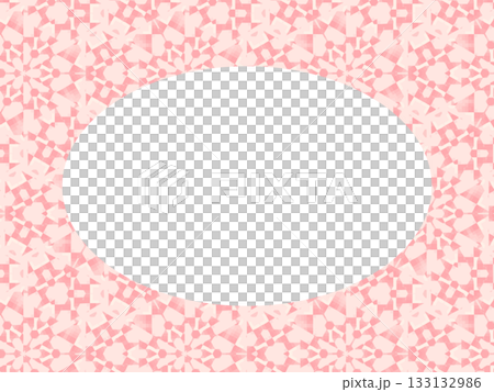 粉紅色幾何橢圓形相框 17 133132986