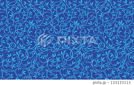縦横両方にシームレスな植物のパターンイラスト 133133113