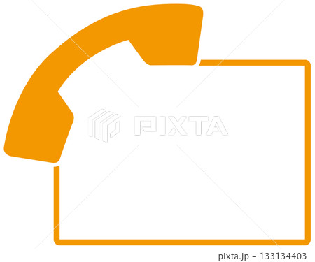 受話器があるフレームピクト 133134403