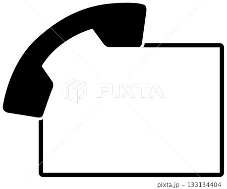 受話器があるフレームピクト 133134404