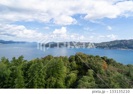 滝上山の山頂から見た景色（丹後天橋立大江山国定公） 133135210