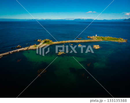 Lighthouse Hovsund Lofoten Islands Norway Lighthouse Hovsund Lofoten Islands Norway 133135388